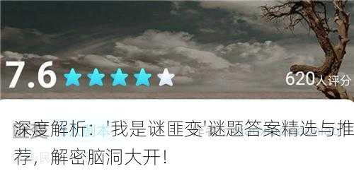 深度解析：'我是谜匪变'谜题答案精选与推荐，解密脑洞大开！