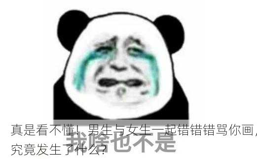 真是看不懂！男生与女生一起错错错骂你画，究竟发生了什么？