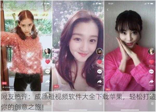 网友热评：成品短视频软件大全下载苹果，轻松打造你的创意之旅！
