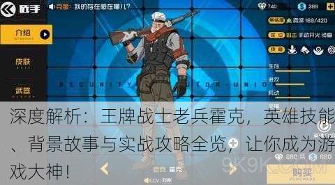 深度解析：王牌战士老兵霍克，英雄技能、背景故事与实战攻略全览，让你成为游戏大神！