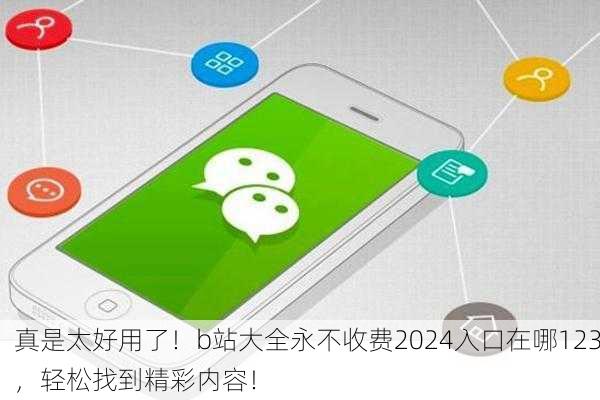 真是太好用了！b站大全永不收费2024入口在哪123，轻松找到精彩内容！