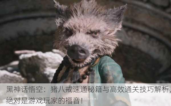 黑神话悟空：猪八戒速通秘籍与高效通关技巧解析，绝对是游戏玩家的福音！