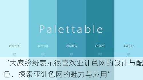 “大家纷纷表示很喜欢亚训色网的设计与配色，探索亚训色网的魅力与应用”
