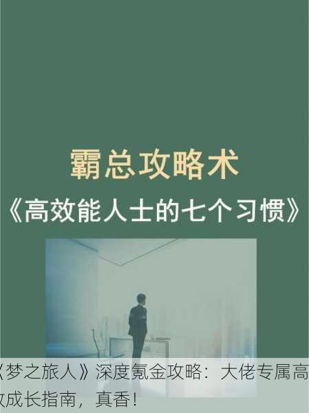 《梦之旅人》深度氪金攻略：大佬专属高效成长指南，真香！