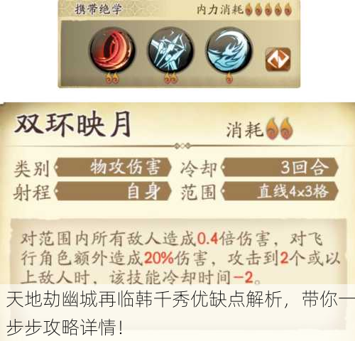 天地劫幽城再临韩千秀优缺点解析，带你一步步攻略详情！