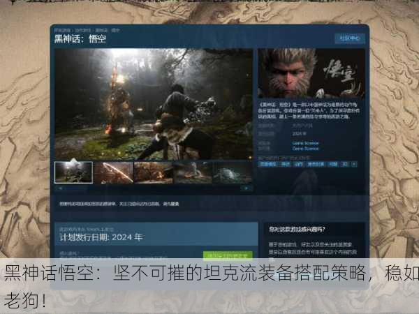黑神话悟空：坚不可摧的坦克流装备搭配策略，稳如老狗！