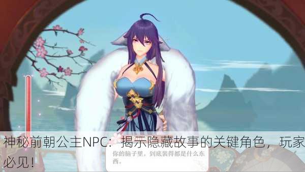神秘前朝公主NPC：揭示隐藏故事的关键角色，玩家必见！