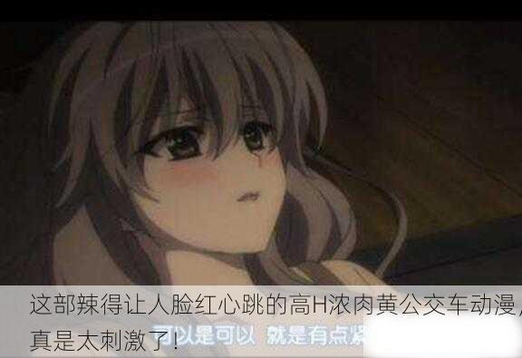 这部辣得让人脸红心跳的高H浓肉黄公交车动漫，真是太刺激了！