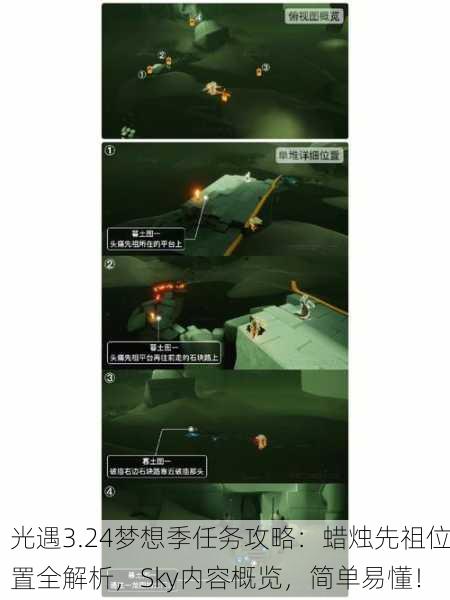 光遇3.24梦想季任务攻略：蜡烛先祖位置全解析，Sky内容概览，简单易懂！