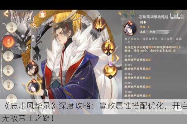 《忘川风华录》深度攻略：嬴政属性搭配优化，开启无敌帝王之路！