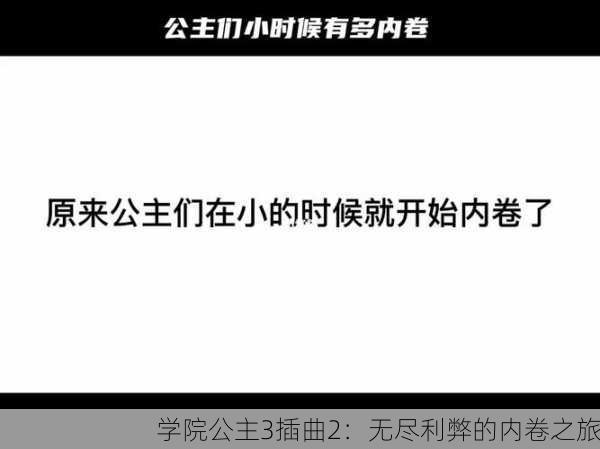 学院公主3插曲2：无尽利弊的内卷之旅