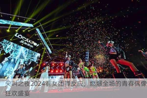 尖叫之夜2024看女团舞反应，燃爆全场的青春偶像狂欢盛宴