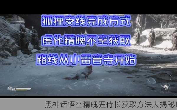黑神话悟空精魄狸侍长获取方法大揭秘！