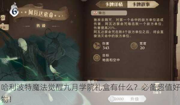 哈利波特魔法觉醒九月学院礼盒有什么？必备超值好物！