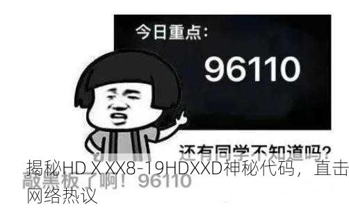 揭秘HDⅩXX8-19HDXXD神秘代码，直击网络热议