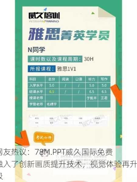 网友热议：78M.PPT威久国际免费融入了创新画质提升技术，视觉体验再升级