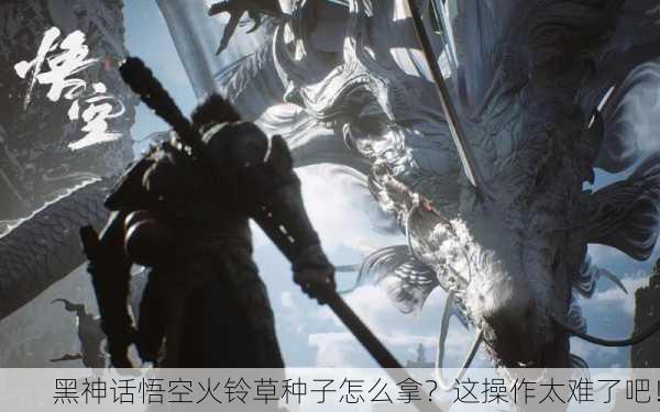 黑神话悟空火铃草种子怎么拿？这操作太难了吧！