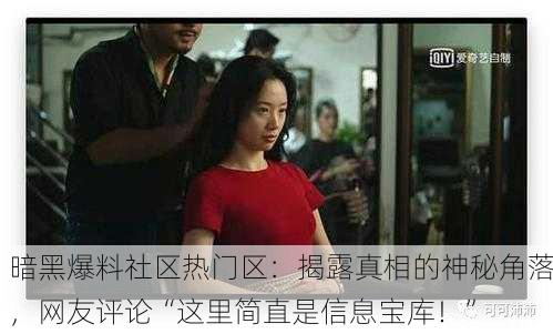 暗黑爆料社区热门区：揭露真相的神秘角落，网友评论“这里简直是信息宝库！”