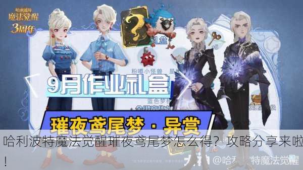 哈利波特魔法觉醒璀夜鸢尾梦怎么得？攻略分享来啦！