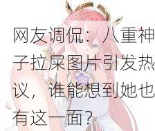 网友调侃：八重神子拉屎图片引发热议，谁能想到她也有这一面？