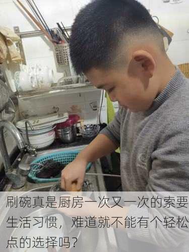 刷碗真是厨房一次又一次的索要生活习惯，难道就不能有个轻松点的选择吗？