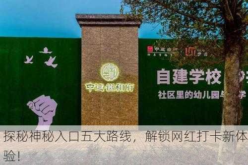 探秘神秘入口五大路线，解锁网红打卡新体验！
