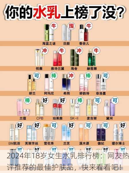 2024年18岁女生水乳排行榜：网友热评推荐的最佳护肤品，快来看看吧！