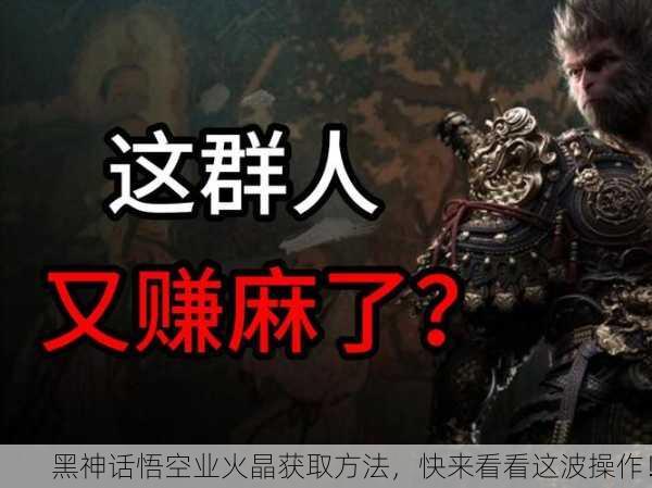 黑神话悟空业火晶获取方法，快来看看这波操作！