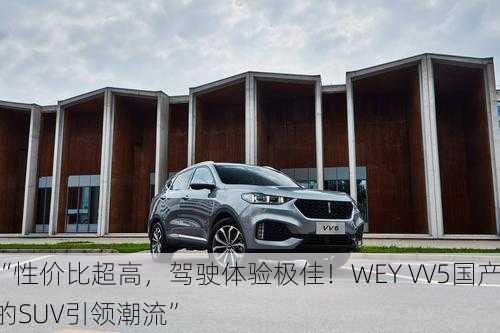 “性价比超高，驾驶体验极佳！WEY VV5国产的SUV引领潮流”