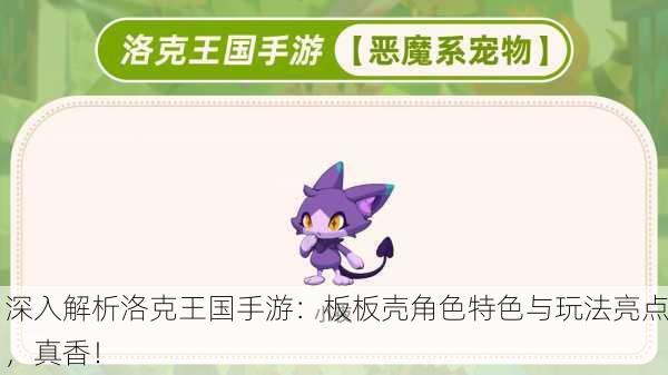 深入解析洛克王国手游：板板壳角色特色与玩法亮点，真香！