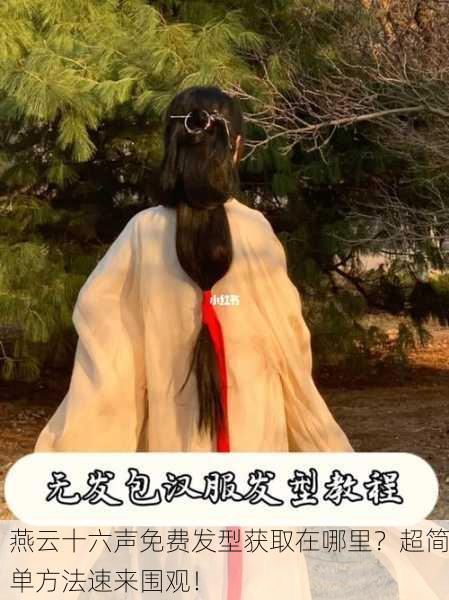 燕云十六声免费发型获取在哪里？超简单方法速来围观！