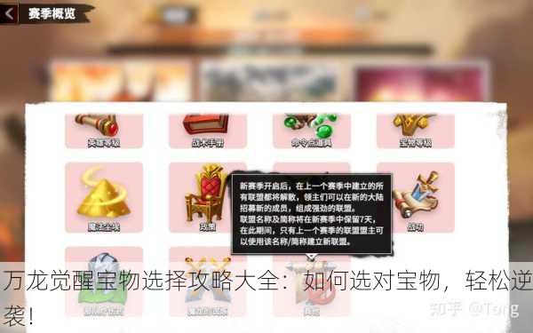 万龙觉醒宝物选择攻略大全：如何选对宝物，轻松逆袭！