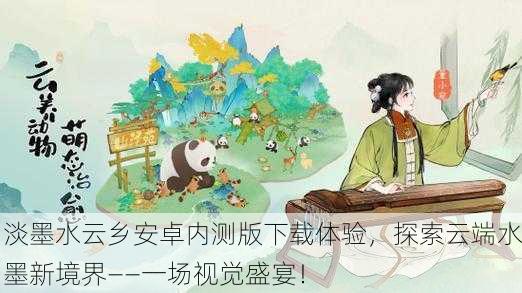 淡墨水云乡安卓内测版下载体验，探索云端水墨新境界——一场视觉盛宴！