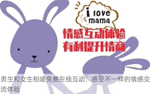 男生和女生相嗟免费在线互动：感受不一样的情感交流体验