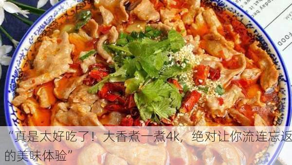 “真是太好吃了！大香煮一煮4k，绝对让你流连忘返的美味体验”