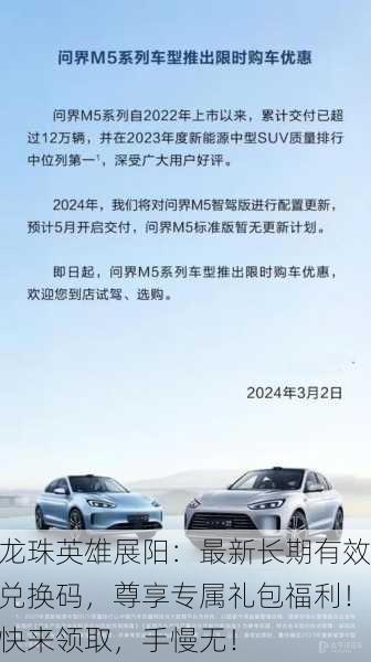 龙珠英雄展阳：最新长期有效兑换码，尊享专属礼包福利！快来领取，手慢无！