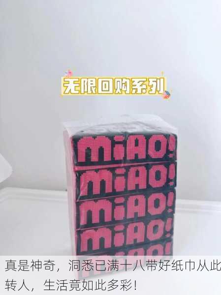 真是神奇，洞悉已满十八带好纸巾从此转人，生活竟如此多彩！