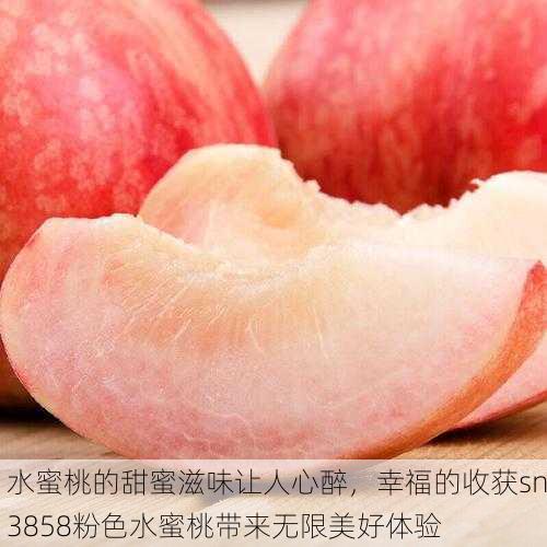 水蜜桃的甜蜜滋味让人心醉，幸福的收获sn3858粉色水蜜桃带来无限美好体验