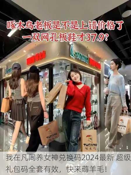 我在凡间养女神兑换码2024最新 超级礼包码全套有效，快来薅羊毛！