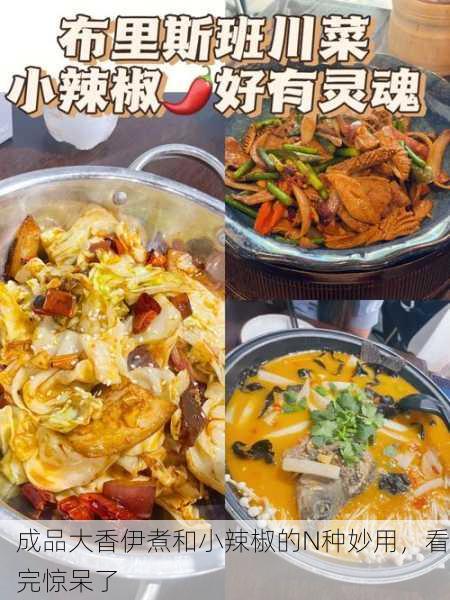 成品大香伊煮和小辣椒的N种妙用，看完惊呆了