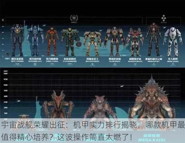 宇宙战舰荣耀出征：机甲实力排行揭晓，哪款机甲最值得精心培养？这波操作简直太燃了！
