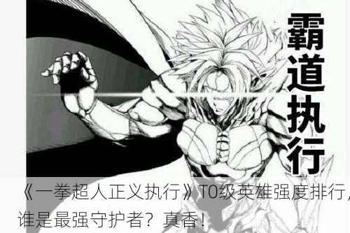 《一拳超人正义执行》T0级英雄强度排行，谁是最强守护者？真香！