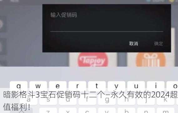 暗影格斗3宝石促销码十二个—永久有效的2024超值福利！