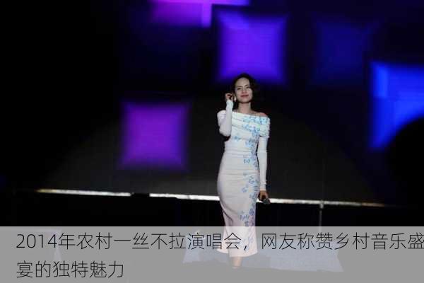 2014年农村一丝不拉演唱会，网友称赞乡村音乐盛宴的独特魅力