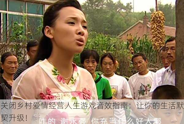 关闭乡村爱情经营人生游戏音效指南：让你的生活默契升级！