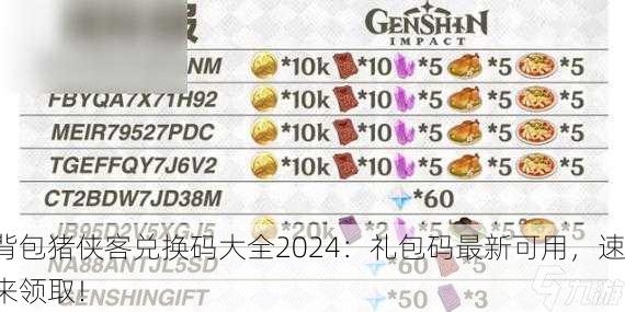 背包猪侠客兑换码大全2024：礼包码最新可用，速来领取！