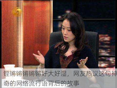 铿锵锵锵锵锵好大好湿，网友热议这句神奇的网络流行语背后的故事