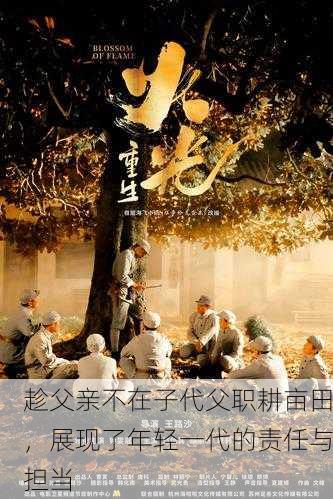 趁父亲不在子代父职耕亩田，展现了年轻一代的责任与担当