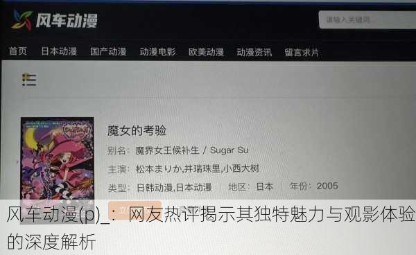 风车动漫(p)_：网友热评揭示其独特魅力与观影体验的深度解析