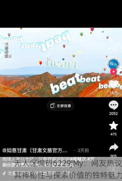 无人区编码6229JMy：网友热议其神秘性与探索价值的独特魅力